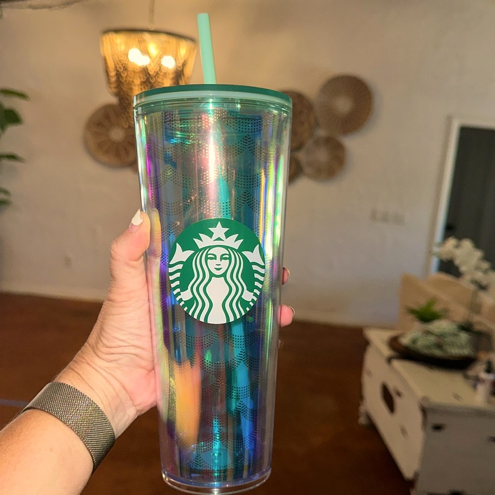 Starbucks tumbler iridescent mermaid